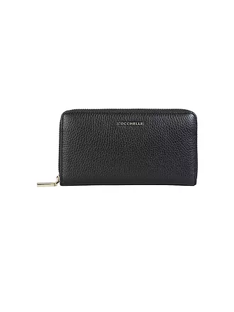 COCCINELLE | Monedero METALLIC SOFT | schwarz